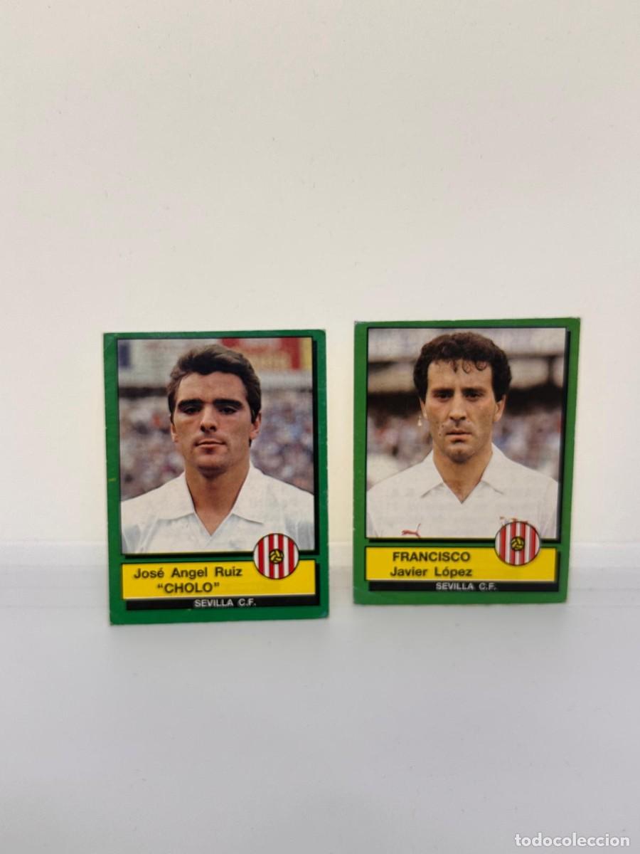 Cromos de Futebol: Francisco y Cholo Sevilla Panini Futbol 90 Sin Pegar