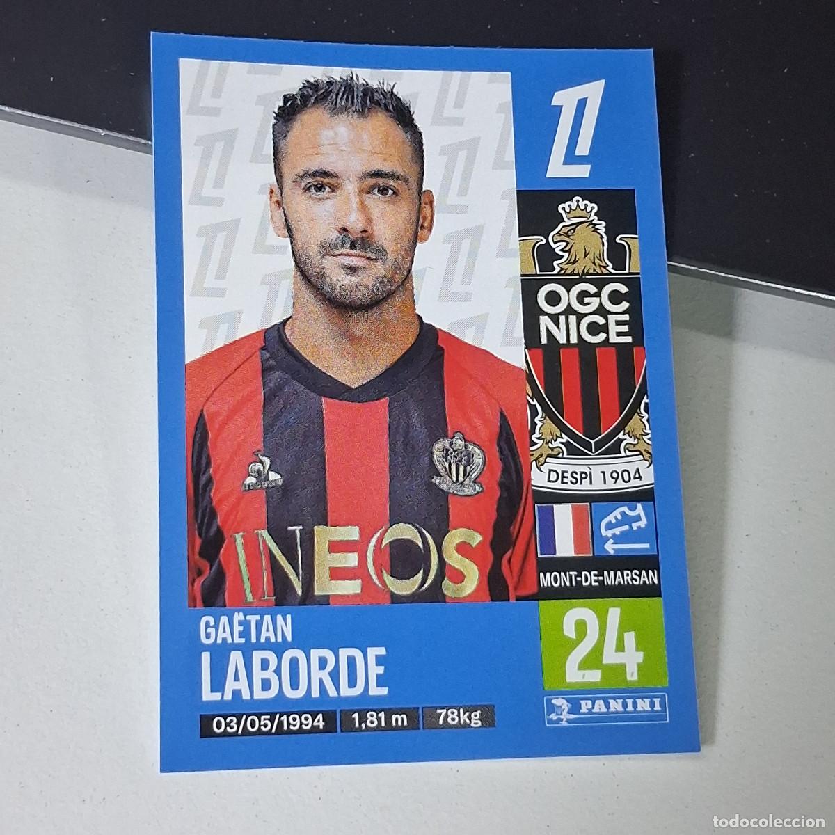Cromos de f&uacute;tbol: B43 346 GAETAN LABORDE NICE CROMO PANINI LIGUE 1 FOOT 24-25 LIGA FRANCIA 2024-2025
