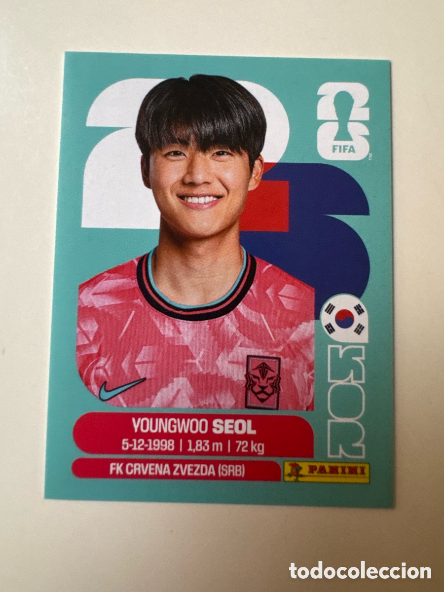 Cromos de Futebol: FIFA WORLD CUP 2026 STICKER PANINI &ndash; YOUNGWOO SEOL &ndash; Corea del Sur KOR6
