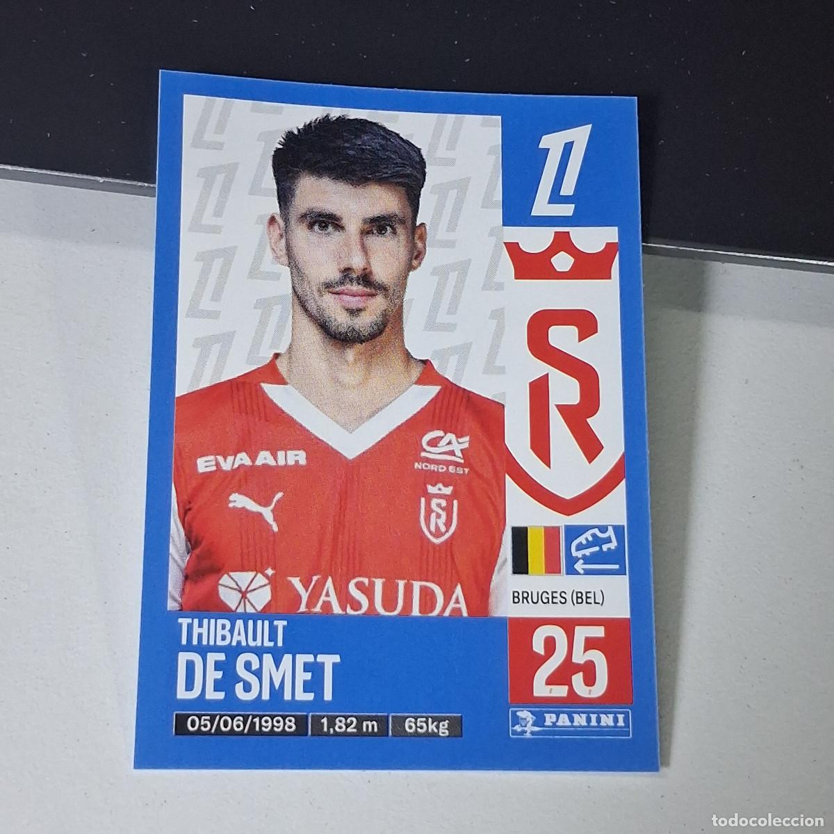 Cromos de Futebol: B43 385 THIBAULT DE SMET STADE DE REIMS CROMO PANINI LIGUE 1 FOOT 24-25 LIGA FRANCIA 2024-2025