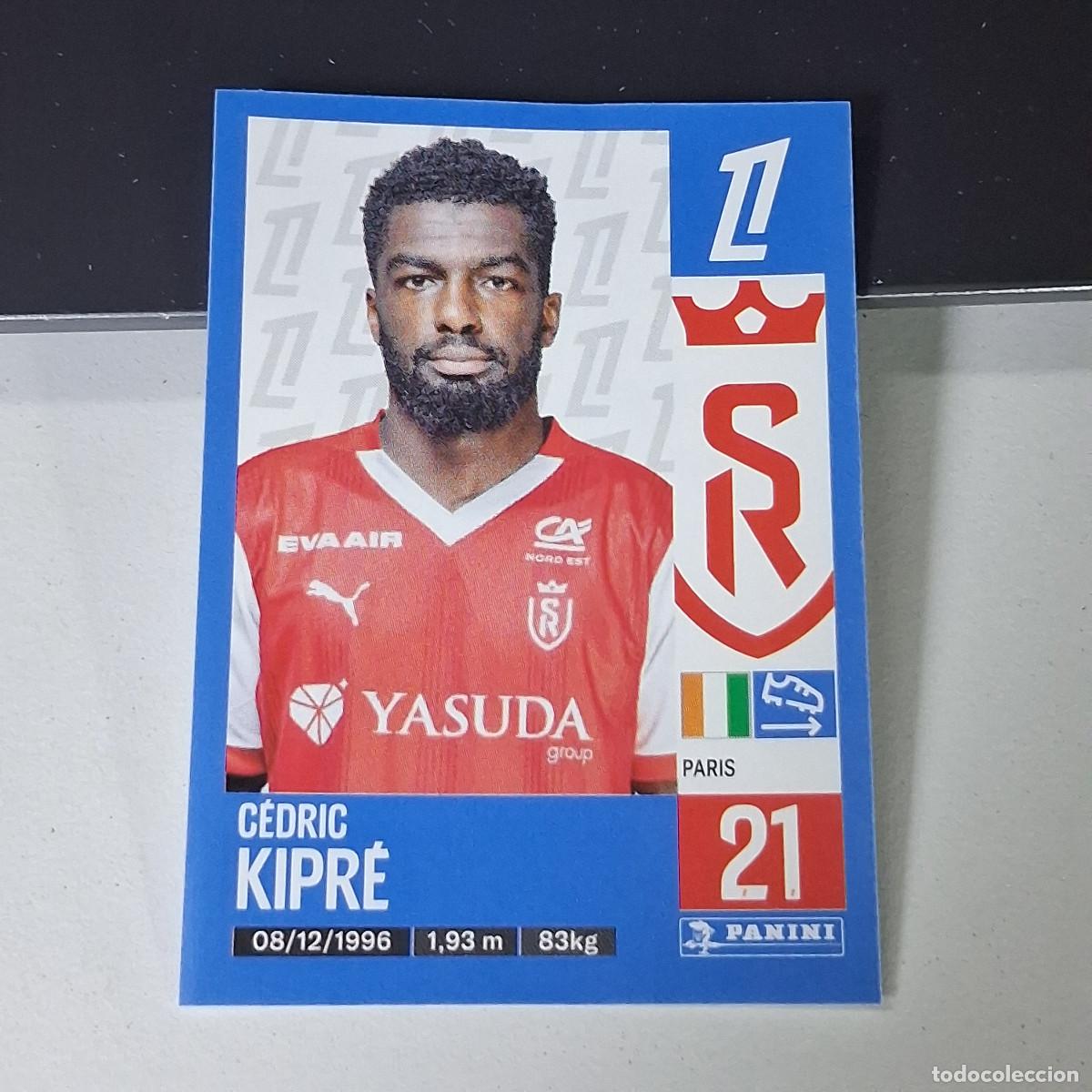 Cromos de Futebol: B43 386 CEDRIC KIPRE STADE DE REIMS CROMO PANINI LIGUE 1 FOOT 24-25 LIGA FRANCIA 2024-2025
