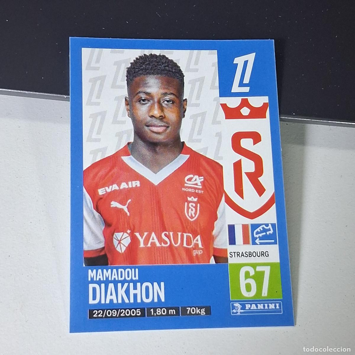 Cromos de f&uacute;tbol: B43 398 MAMADOU DIAKHON STADE DE REIMS CROMO PANINI LIGUE 1 FOOT 24-25 LIGA FRANCIA 2024-2025