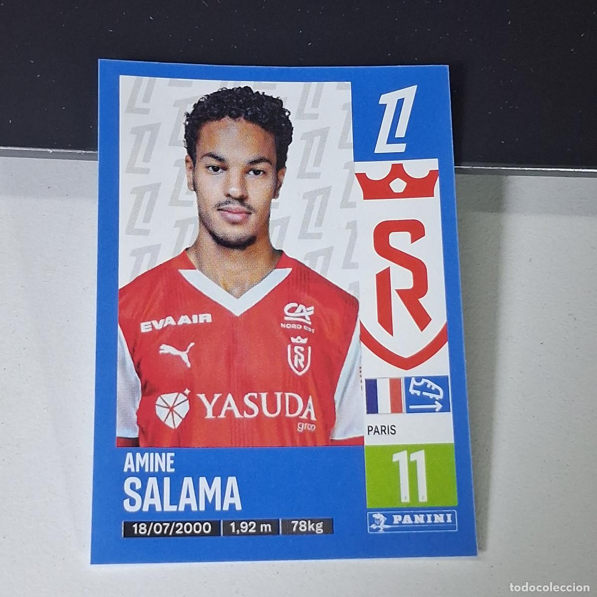Cromos de f&uacute;tbol: B43 402 AMINE SALAMA STADE DE REIMS CROMO PANINI LIGUE 1 FOOT 24-25 LIGA FRANCIA 2024-2025