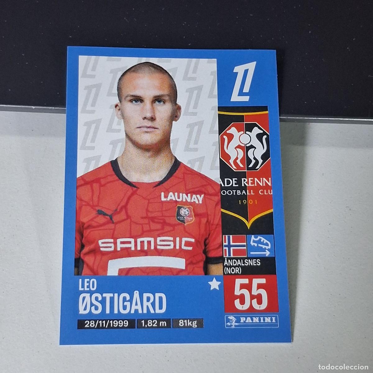 Cartes &agrave; collectionner de Football: B43 410 LEO OSTIGARD STADE DE REIMS CROMO PANINI LIGUE 1 FOOT 24-25 LIGA FRANCIA 2024-2025