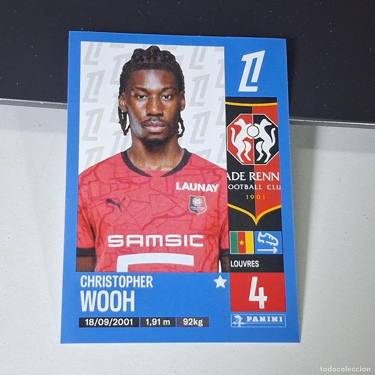 Cartes &agrave; collectionner de Football: B43 413 CHRISTOPHER WOOH STADE DE REIMS CROMO PANINI LIGUE 1 FOOT 24-25 LIGA FRANCIA 2024-2025
