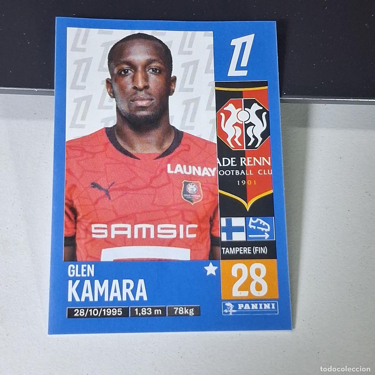 Cromos de f&uacute;tbol: B43 419 GLEN KAMARA STADE DE REIMS CROMO PANINI LIGUE 1 FOOT 24-25 LIGA FRANCIA 2024-2025