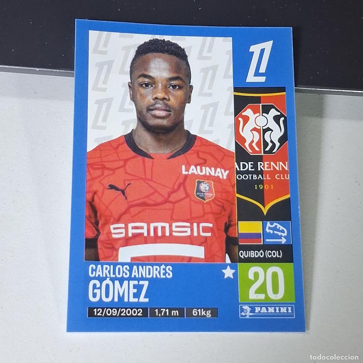 Cromos de f&uacute;tbol: B43 423 CARLOS ANDRES GOMEZ STADE RENNAIS CROMO PANINI LIGUE 1 FOOT 24-25 LIGA FRANCIA 2024-2025