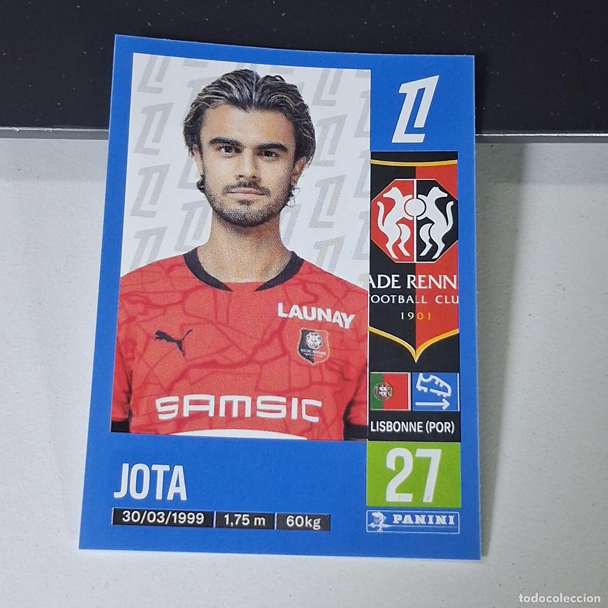 Cromos de f&uacute;tbol: B43 425 JOTA STADE RENNAIS CROMO PANINI LIGUE 1 FOOT 24-25 LIGA FRANCIA 2024-2025