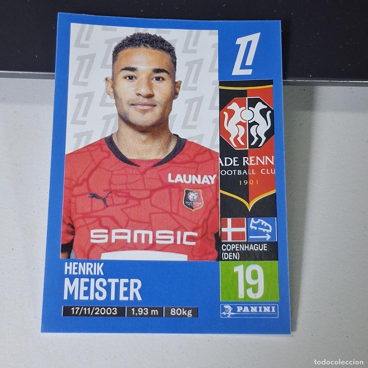 Cromos de f&uacute;tbol: B43 427 HENRIK MEISTER STADE RENNAIS CROMO PANINI LIGUE 1 FOOT 24-25 LIGA FRANCIA 2024-2025