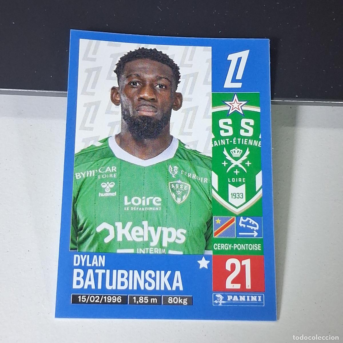 Cromos de f&uacute;tbol: B43 441 DYLAN BATUBINSIKA SAINT-ETIENNE CROMO PANINI LIGUE 1 FOOT 24-25 LIGA FRANCIA 2024-2025