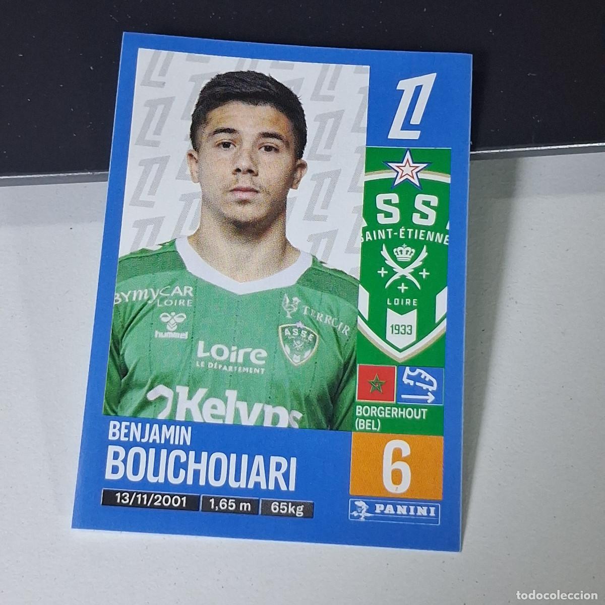 Cromos de f&uacute;tbol: B43 447 BOUCHOUARI SAINT-ETIENNE CROMO PANINI LIGUE 1 FOOT 24-25 LIGA FRANCIA 2024-2025
