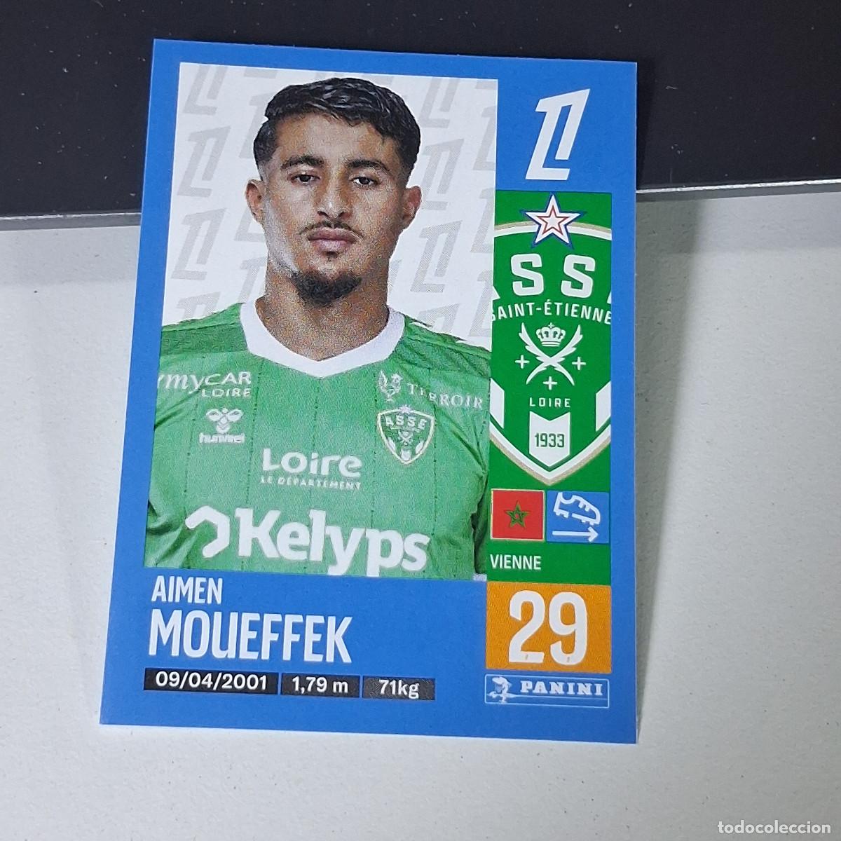 Cromos de f&uacute;tbol: B43 452 AIMEN MOUEFFEK SAINT-ETIENNE CROMO PANINI LIGUE 1 FOOT 24-25 LIGA FRANCIA 2024-2025