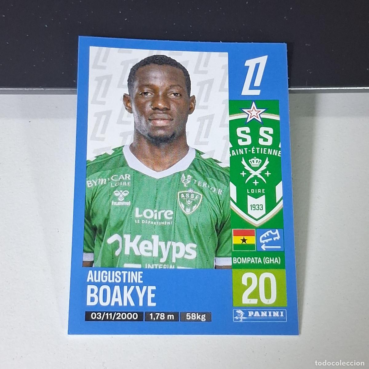 Cromos de f&uacute;tbol: B43 454 AUGUSTINE BOAKYE SAINT-ETIENNE CROMO PANINI LIGUE 1 FOOT 24-25 LIGA FRANCIA 2024-2025