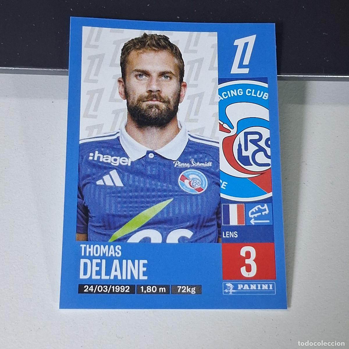 Cromos de f&uacute;tbol: B43 464 THOMAS DELAINE STRASBOURG CROMO PANINI LIGUE 1 FOOT 24-25 LIGA FRANCIA 2024-2025