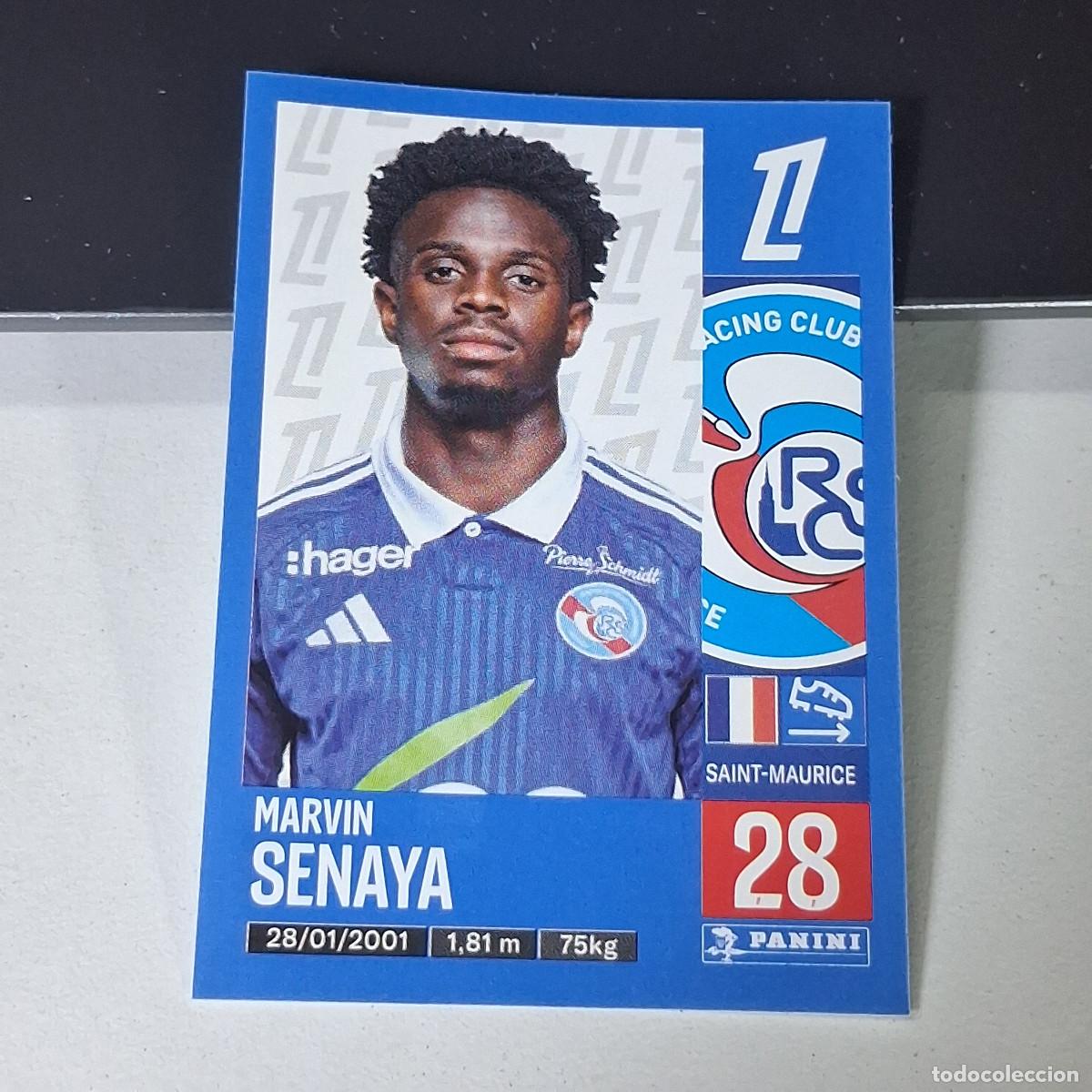 Cromos de f&uacute;tbol: B43 469 MARVIN SENAYA STRASBOURG CROMO PANINI LIGUE 1 FOOT 24-25 LIGA FRANCIA 2024-2025