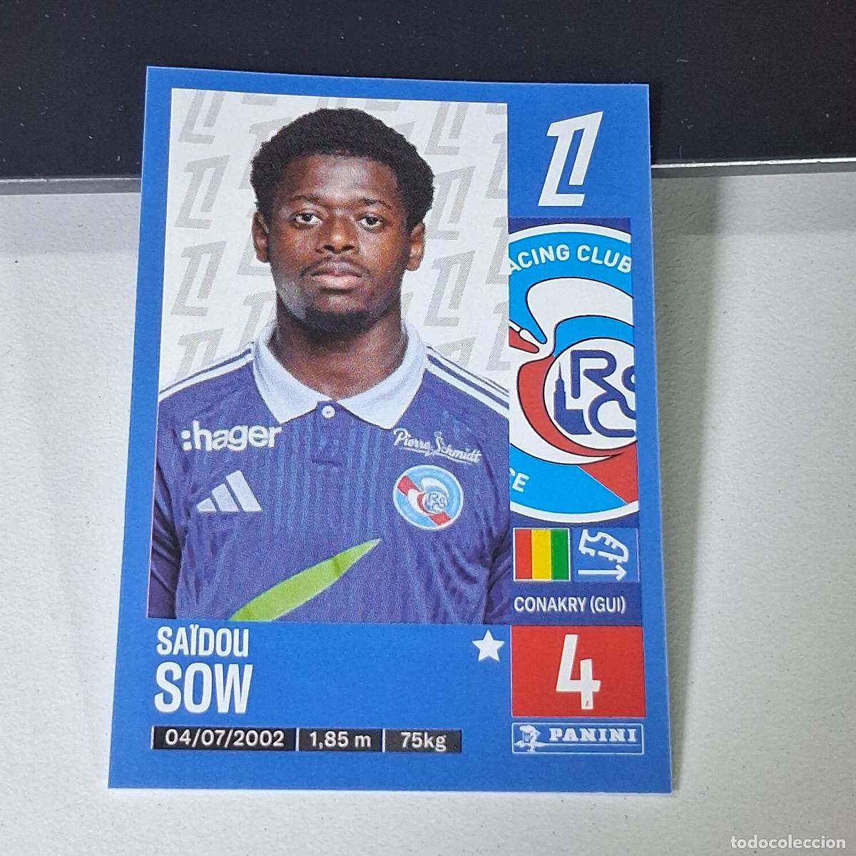 Cromos de f&uacute;tbol: B43 470 SAIDOU SOW STRASBOURG CROMO PANINI LIGUE 1 FOOT 24-25 LIGA FRANCIA 2024-2025