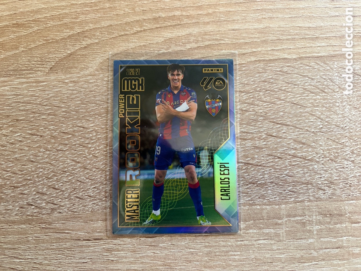 Cartes &agrave; collectionner de Football: 408P CARLOS ESP&Iacute; MASTER ROOKIE POWER BOX PREMIUN MEGACRACKS MGK 2026 2027 26 27 LEVANTE