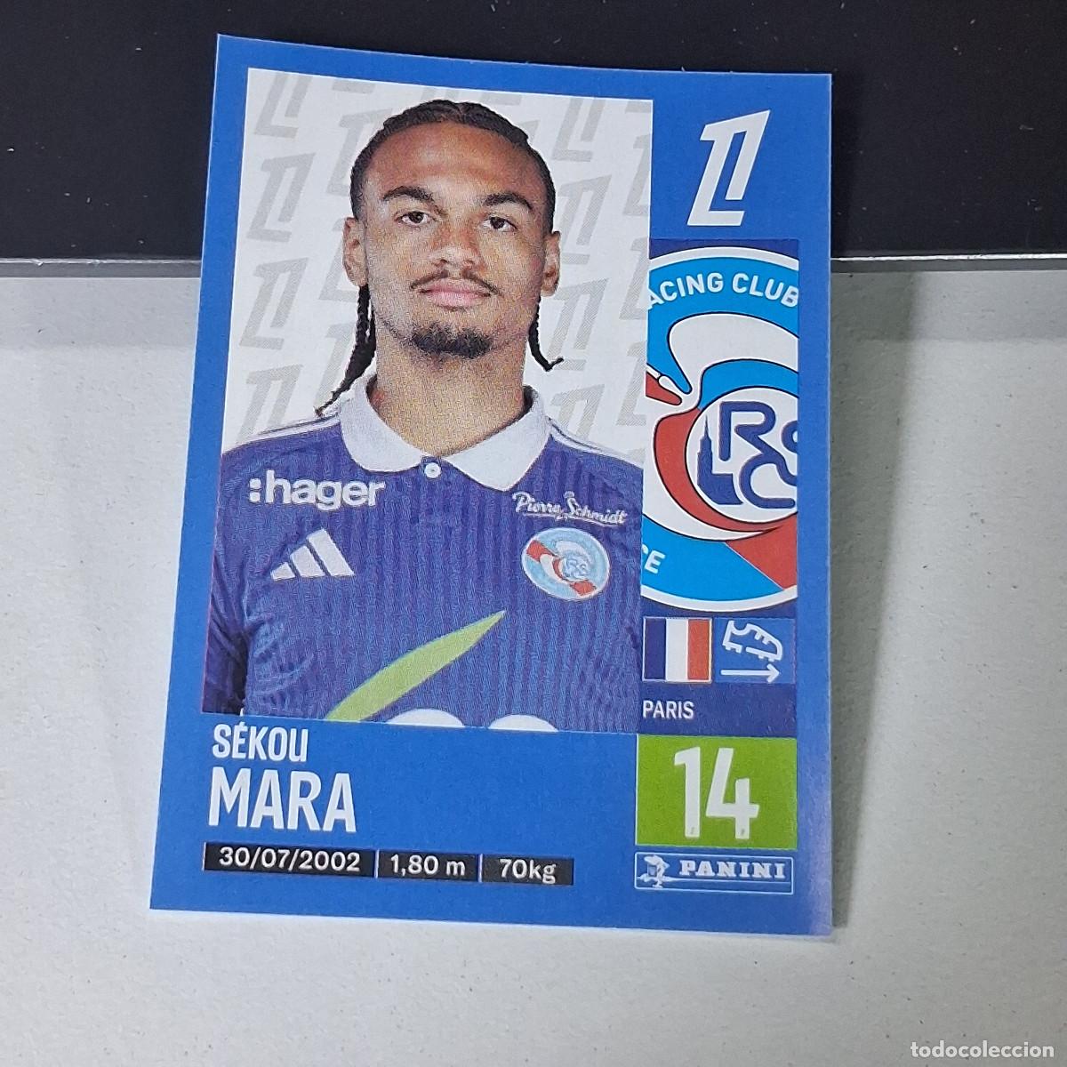Cromos de f&uacute;tbol: B43 483 SEKOU MARA STRASBOURG CROMO PANINI LIGUE 1 FOOT 24-25 LIGA FRANCIA 2024-2025