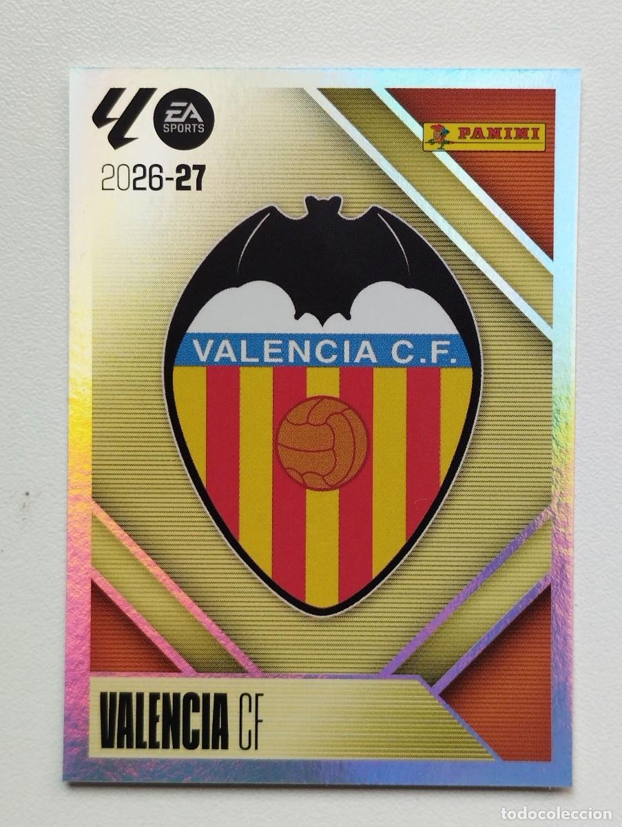Cromos de f&uacute;tbol: CROMO STICKER COLECCIONES ESTE PANINI LIGA 2026 2027 26 27 ESCUDO 1 VALENCIA