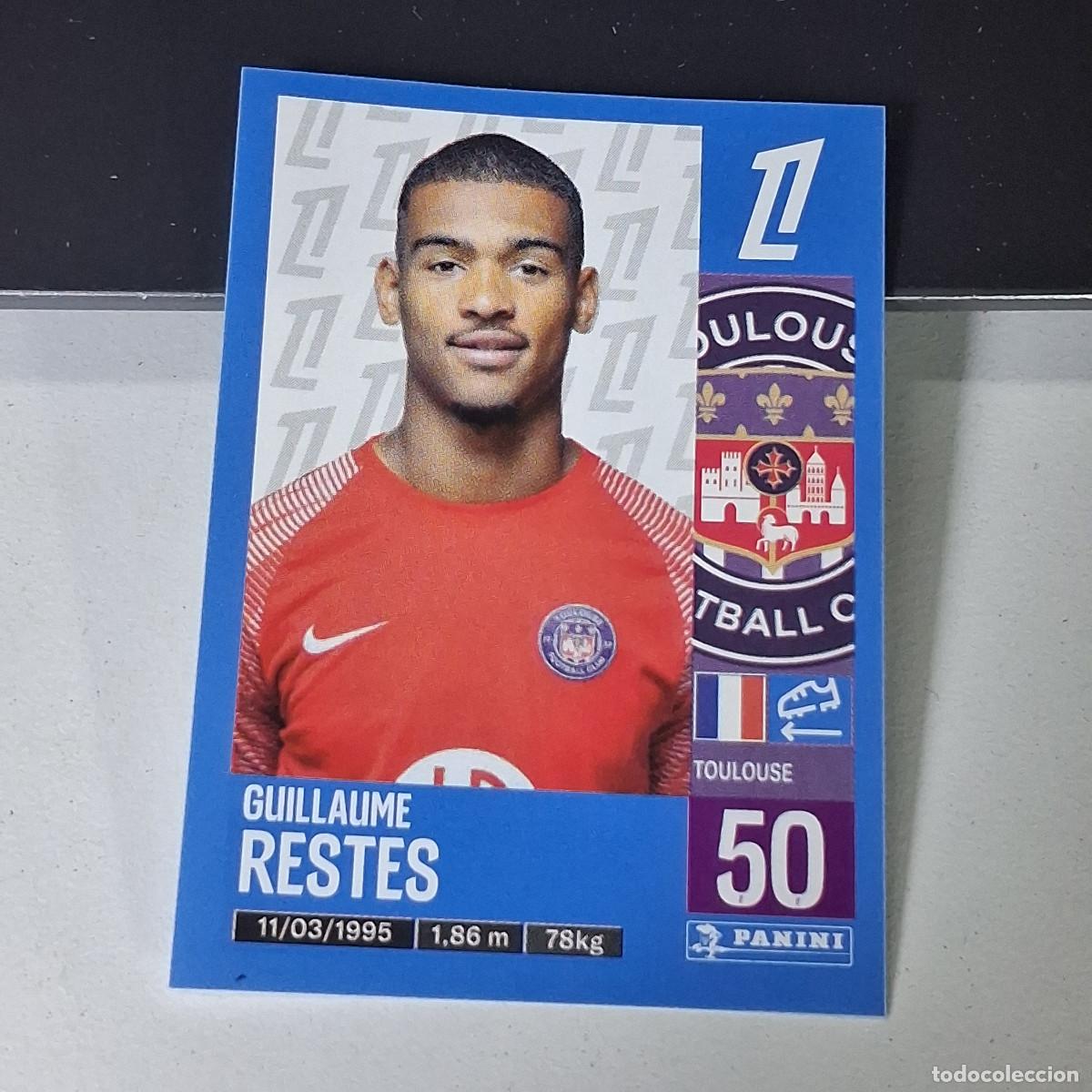Cromos de f&uacute;tbol: B43 492 GUILLAUME RESTES TOULOUSE CROMO PANINI LIGUE 1 FOOT 24-25 LIGA FRANCIA 2024-2025
