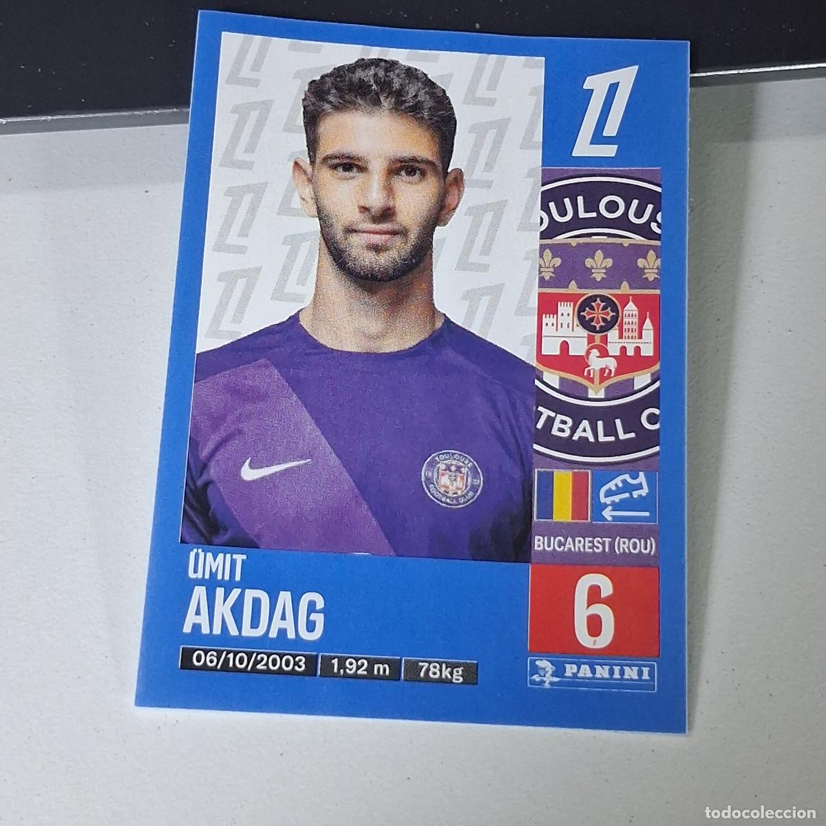 Cartes &agrave; collectionner de Football: B43 493 UMIT AKDAG TOULOUSE CROMO PANINI LIGUE 1 FOOT 24-25 LIGA FRANCIA 2024-2025