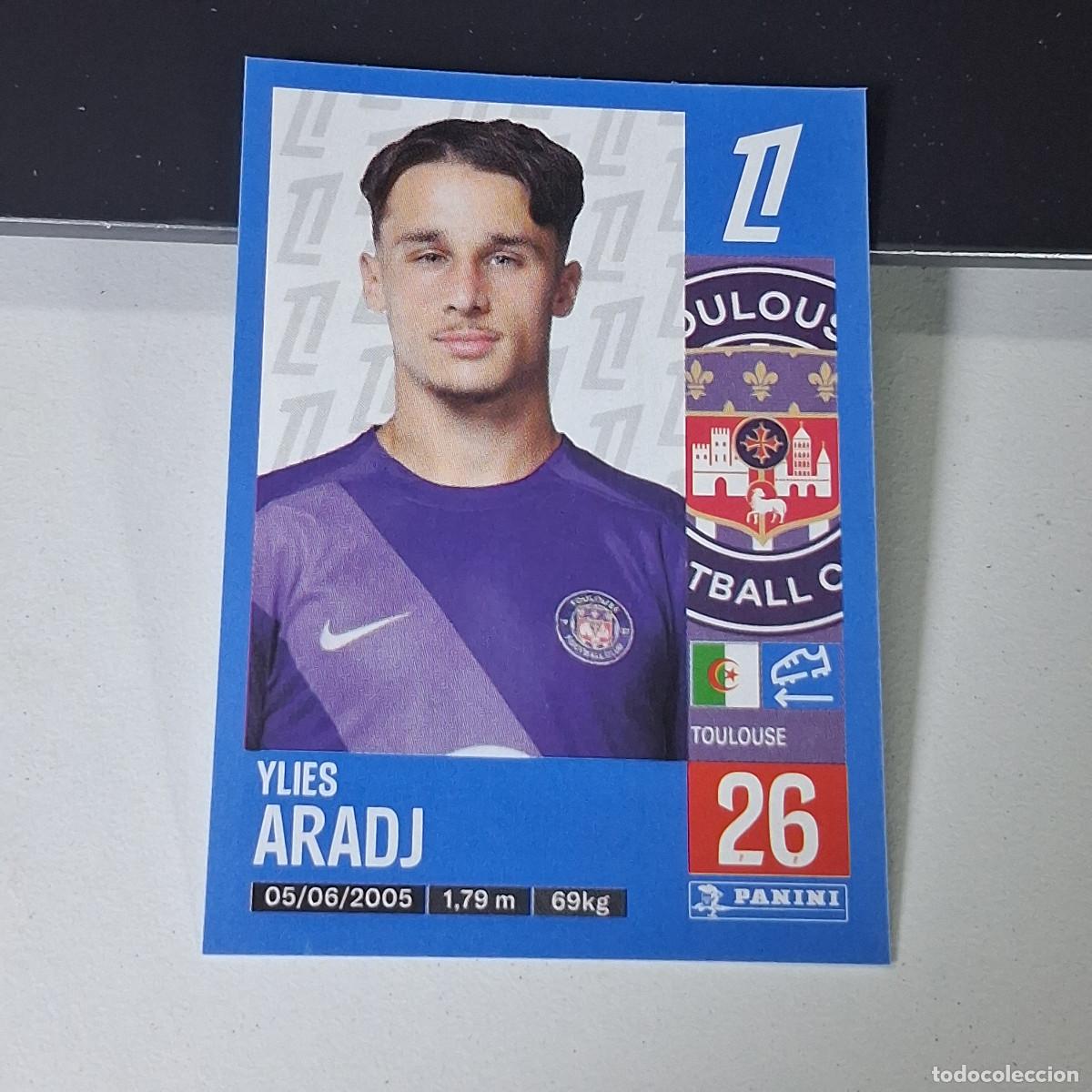 Cartes &agrave; collectionner de Football: B43 494 YLIES ARADJ TOULOUSE CROMO PANINI LIGUE 1 FOOT 24-25 LIGA FRANCIA 2024-2025