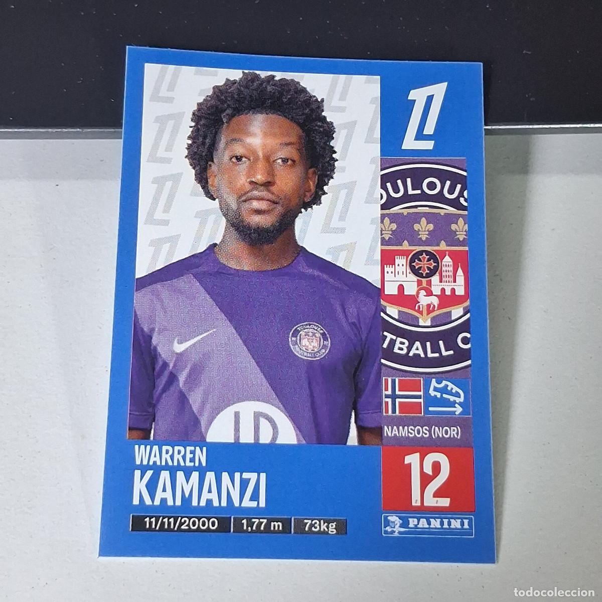 Cromos de f&uacute;tbol: B43 497 WARREN KAMANZI TOULOUSE CROMO PANINI LIGUE 1 FOOT 24-25 LIGA FRANCIA 2024-2025
