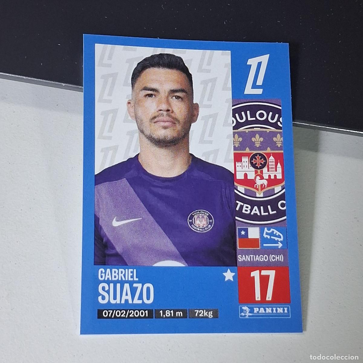 Cromos de f&uacute;tbol: B43 501 GABRIEL SUAZO TOULOUSE CROMO PANINI LIGUE 1 FOOT 24-25 LIGA FRANCIA 2024-2025