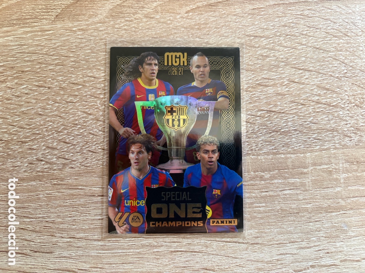 Cromos de f&uacute;tbol: SPECIAL ONE CHAMPIONS BARCELONA POWER BOX PREMIUM MEGACRACKS MGK 2026 2027 26 27