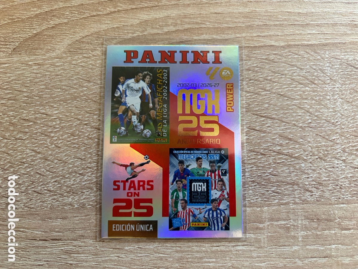 Cromos de f&uacute;tbol: PORTADAS STARS ON 25 EDICION UNICA POWER BOX PREMIUM MEGACRACKS MGK 2026 2027 26 27