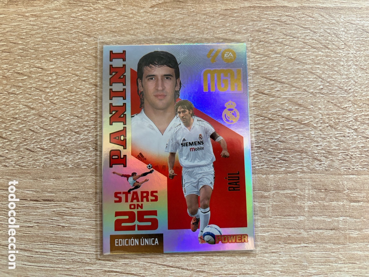 Cromos de f&uacute;tbol: RA&Uacute;L STARS ON 25 EDICION UNICA POWER BOX PREMIUM MEGACRACKS MGK 2026 2027 26 27 REAL MADRID