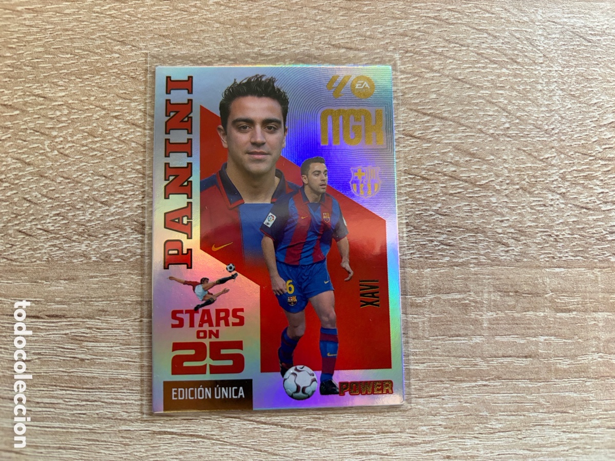 Cromos de f&uacute;tbol: XAVI STARS ON 25 EDICION UNICA POWER BOX PREMIUM MEGACRACKS MGK 2026 2027 26 27 BARCELONA
