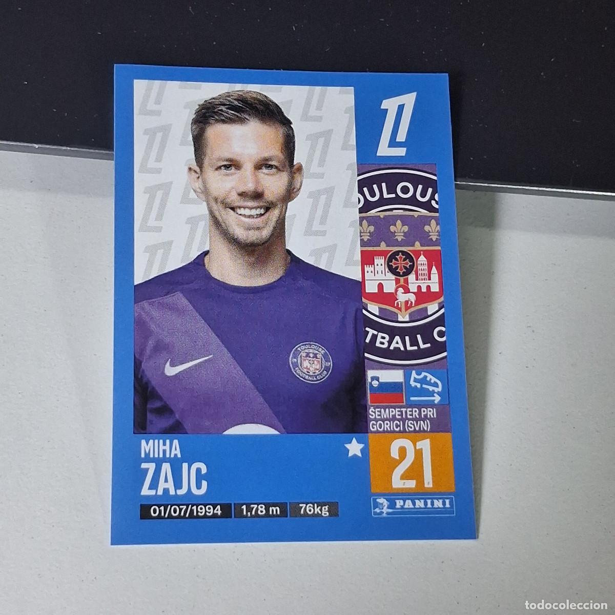 Cromos de f&uacute;tbol: B43 507 MIHA ZAJC TOULOUSE CROMO PANINI LIGUE 1 FOOT 24-25 LIGA FRANCIA 2024-2025
