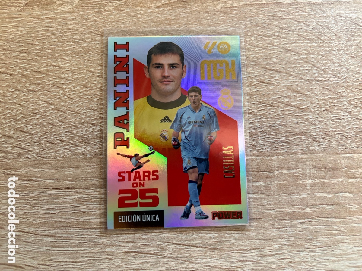 Cromos de f&uacute;tbol: CASILLAS STARS ON 25 EDICION UNICA POWER BOX PREMIUM MEGACRACKS MGK 2026 2027 26 27 REAL MADRID