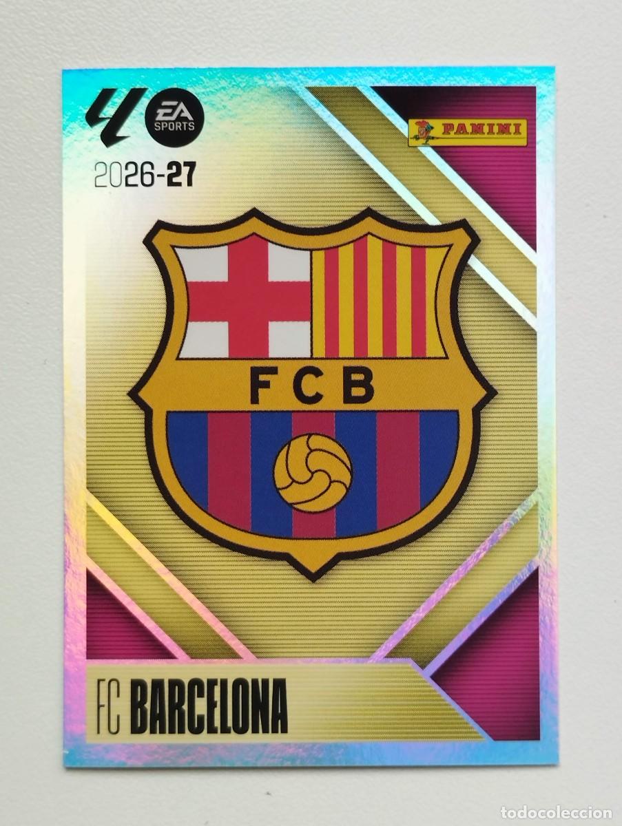 Cromos de f&uacute;tbol: CROMO STICKER COLECCIONES ESTE PANINI LIGA 2026 2027 26 27 BARCELONA 1 ESCUDO