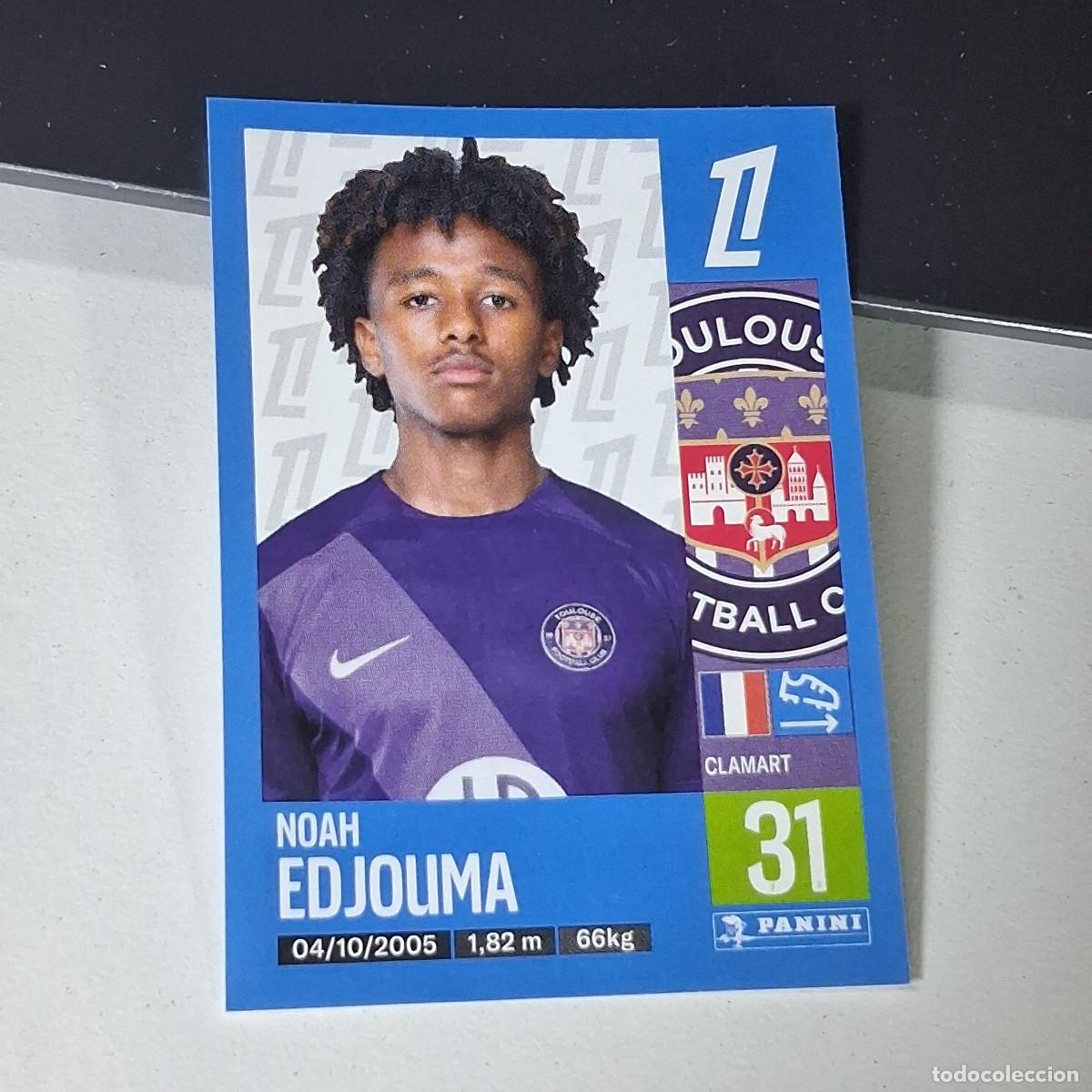 Cromos de f&uacute;tbol: B43 511 NOAH EDJOUMA TOULOUSE CROMO PANINI LIGUE 1 FOOT 24-25 LIGA FRANCIA 2024-2025