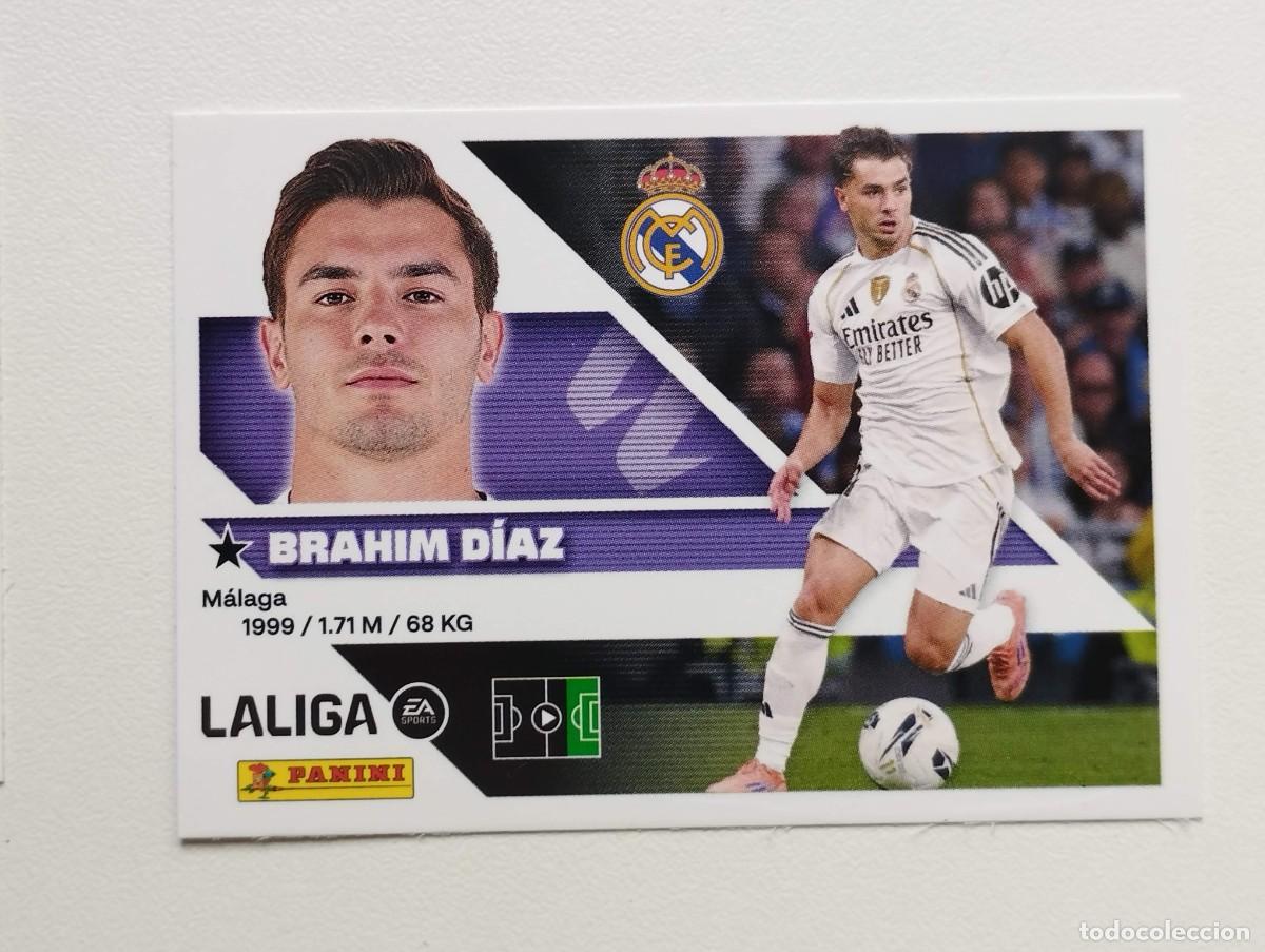 Cromos de f&uacute;tbol: CROMO STICKER COLECCIONES ESTE PANINI LIGA 2026 2027 26 27 REAL MADRID 16B BRAHIM DIAZ