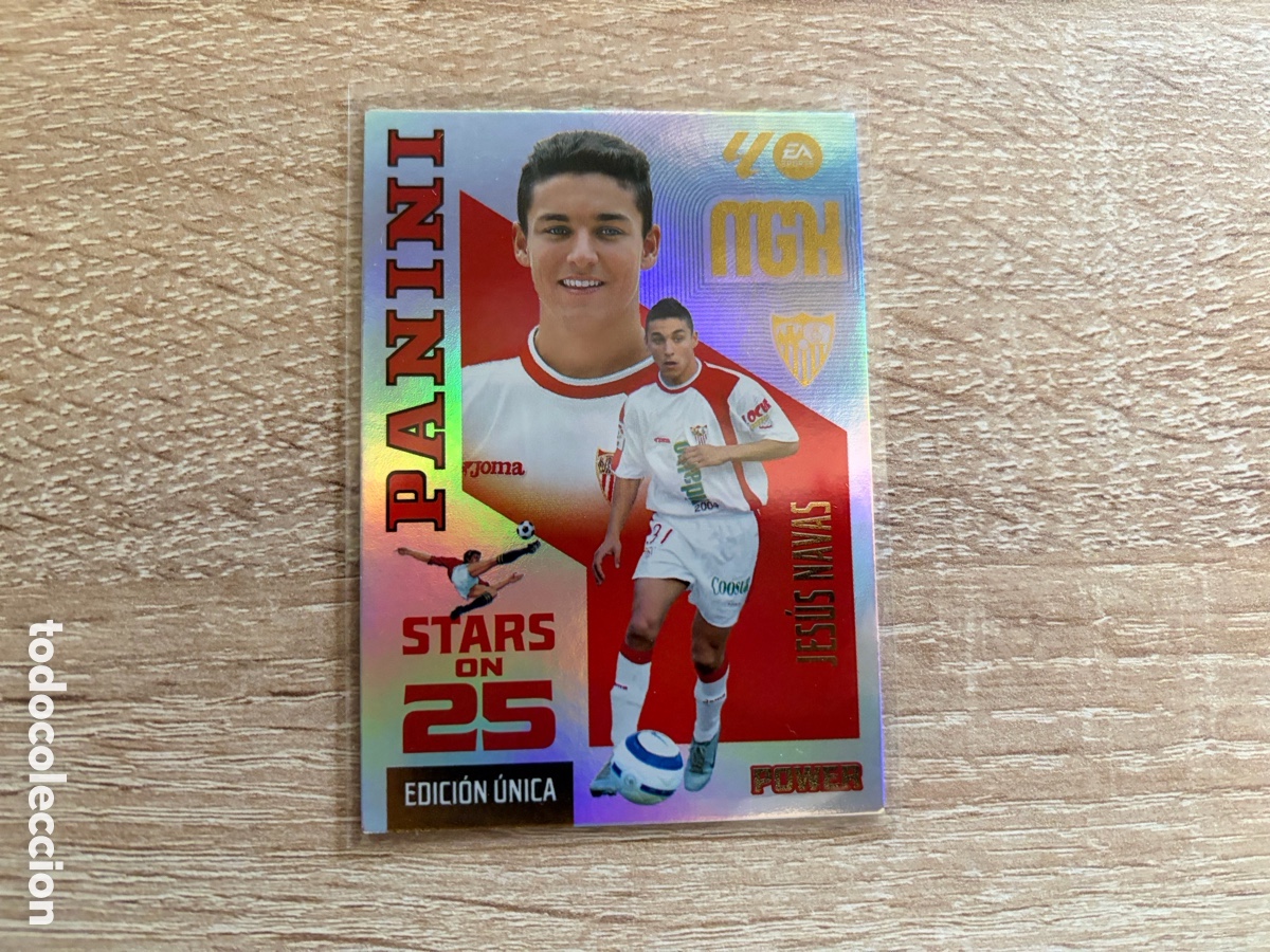 Cromos de f&uacute;tbol: JES&Uacute;S NAVAS STARS ON 25 EDICION UNICA POWER BOX PREMIUM MEGACRACKS MGK 2026 2027 26 27 SEVILLA FC