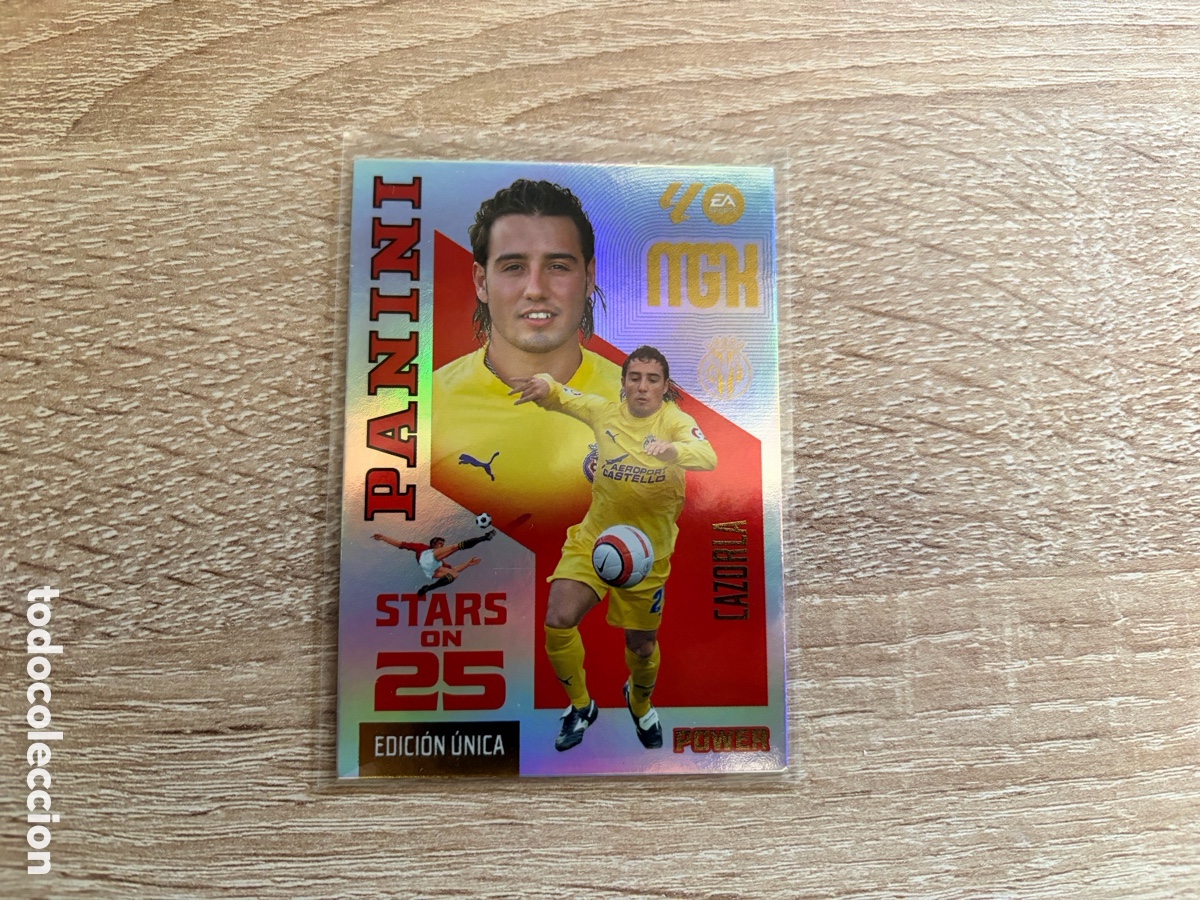 Cromos de f&uacute;tbol: CAZORLA STARS ON 25 EDICION UNICA POWER BOX PREMIUM MEGACRACKS MGK 2026 2027 26 27 VILLARREAL
