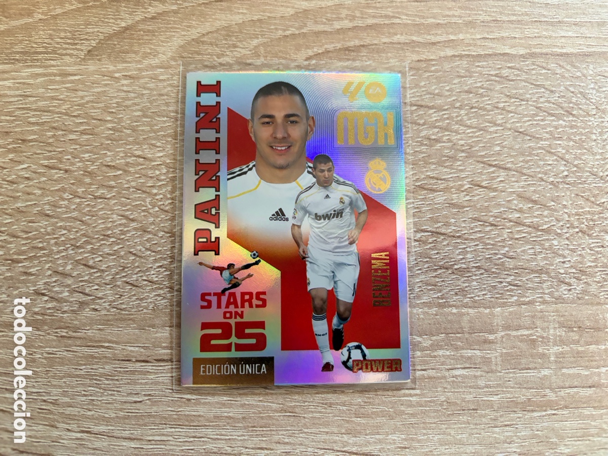 Cromos de f&uacute;tbol: BENZEMA STARS ON 25 EDICION UNICA POWER BOX PREMIUM MEGACRACKS MGK 2026 2027 26 27 REAL MADRID