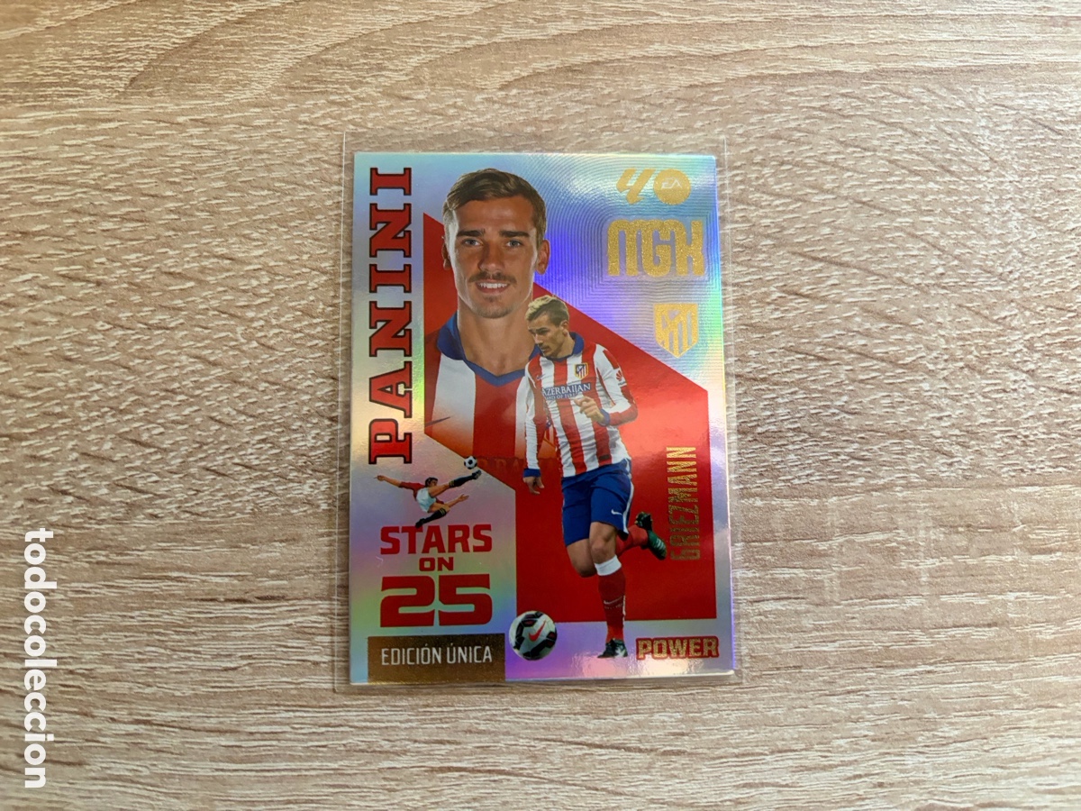 Cromos de f&uacute;tbol: GRIEZMANN STARS ON 25 EDICION UNICA POWER BOX PREMIUM MEGACRACKS MGK 2026 2027 26 27 ATLETICO