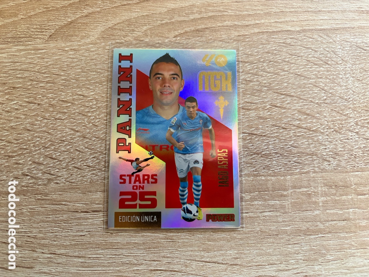 Cromos de f&uacute;tbol: IAGO ASPAS STARS ON 25 EDICION UNICA POWER BOX PREMIUM MEGACRACKS MGK 2026 2027 26 27 CELTA DE VIGO