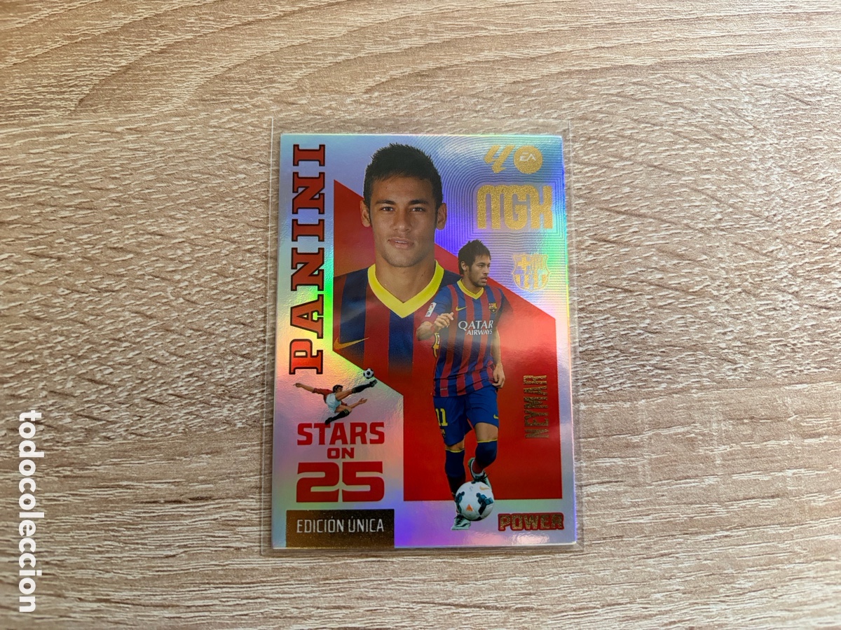 Cromos de f&uacute;tbol: NEYMAR STARS ON 25 EDICION UNICA POWER BOX PREMIUM MEGACRACKS MGK 2026 2027 26 27 BARCELONA