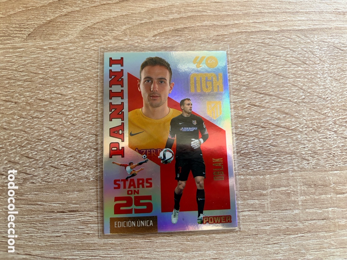 Cromos de f&uacute;tbol: OBLAK STARS ON 25 EDICION UNICA POWER BOX PREMIUM MEGACRACKS MGK 2026 2027 26 27 ATLETICO DE MADRID
