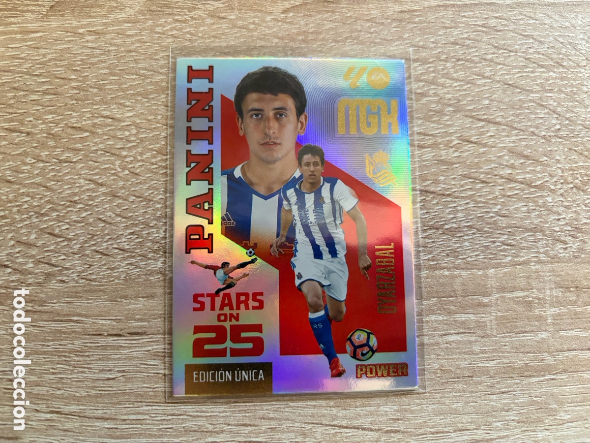 Cromos de f&uacute;tbol: OYARZABAL STARS ON 25 EDICION UNICA POWER BOX PREMIUM MEGACRACKS MGK 2026 2027 26 27 REAL SOCIEDAD