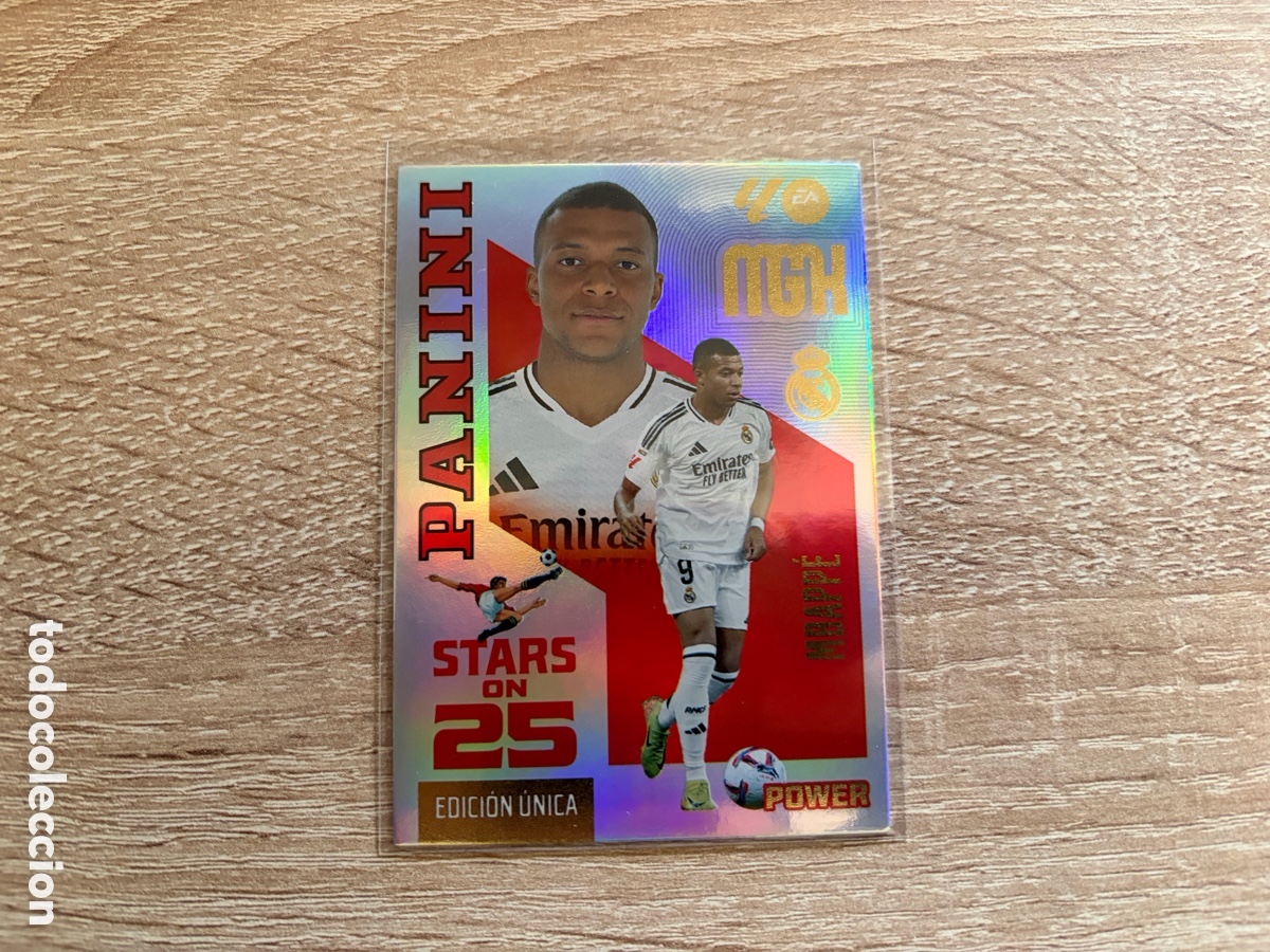 Cromos de f&uacute;tbol: MBAPP&Eacute; STARS ON 25 EDICION UNICA POWER BOX PREMIUM MEGACRACKS MGK 2026 2027 26 27 REAL MADRID