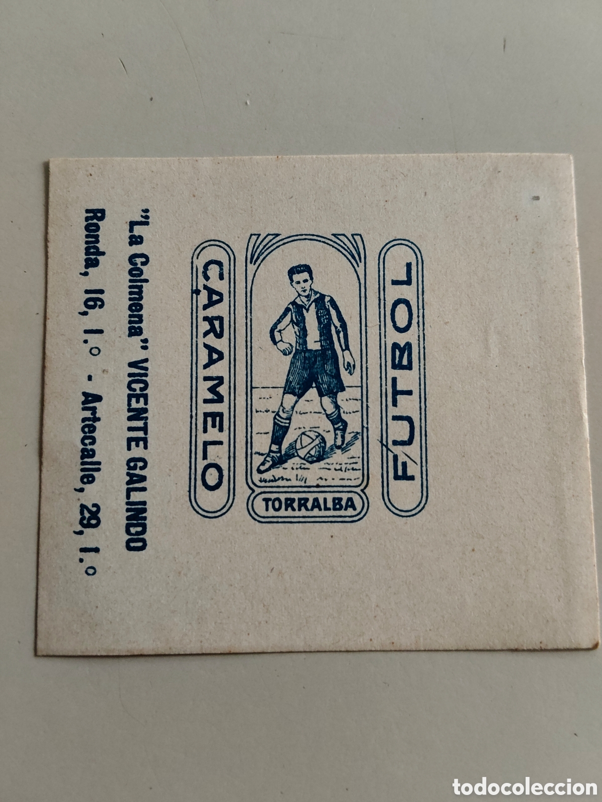 Football Stickers: Cromo futbol Torralba futbol club Barcelona caramelos La Colmena 1922