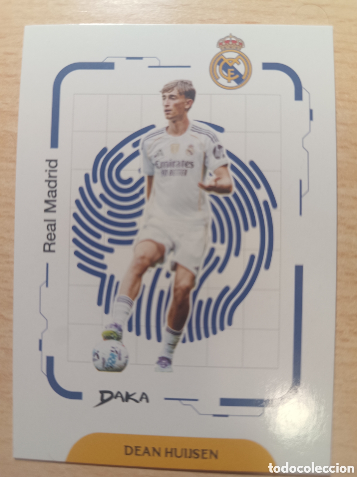 Cromos de f&uacute;tbol: EK 4 DEAN HUIJSEN REAL MADRID DAKA AUDIENCE INSERT KEY 2025 2026 25 26