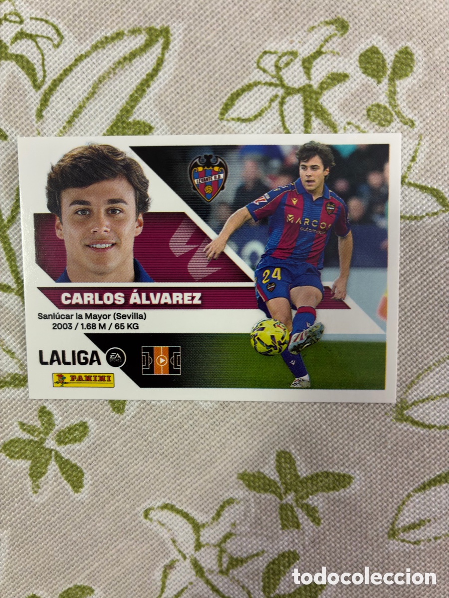 Cromos de f&uacute;tbol: Cromo Carlos &Aacute;lvarez (N&ordm; 15) - Colecci&oacute;n Este / Panini Liga 2026-27 (Levante UD) -