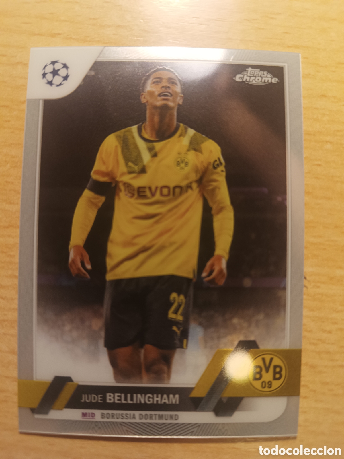 Cromos de f&uacute;tbol: 22 JUDE BELLINGHAM BORUSSIA DORTMUND BVB TOPPS CHROME 2022 2023 22 23